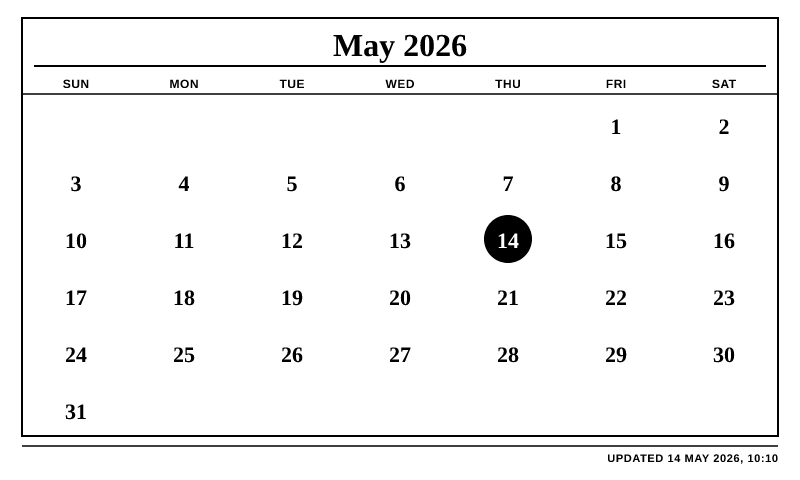 Calendar preview