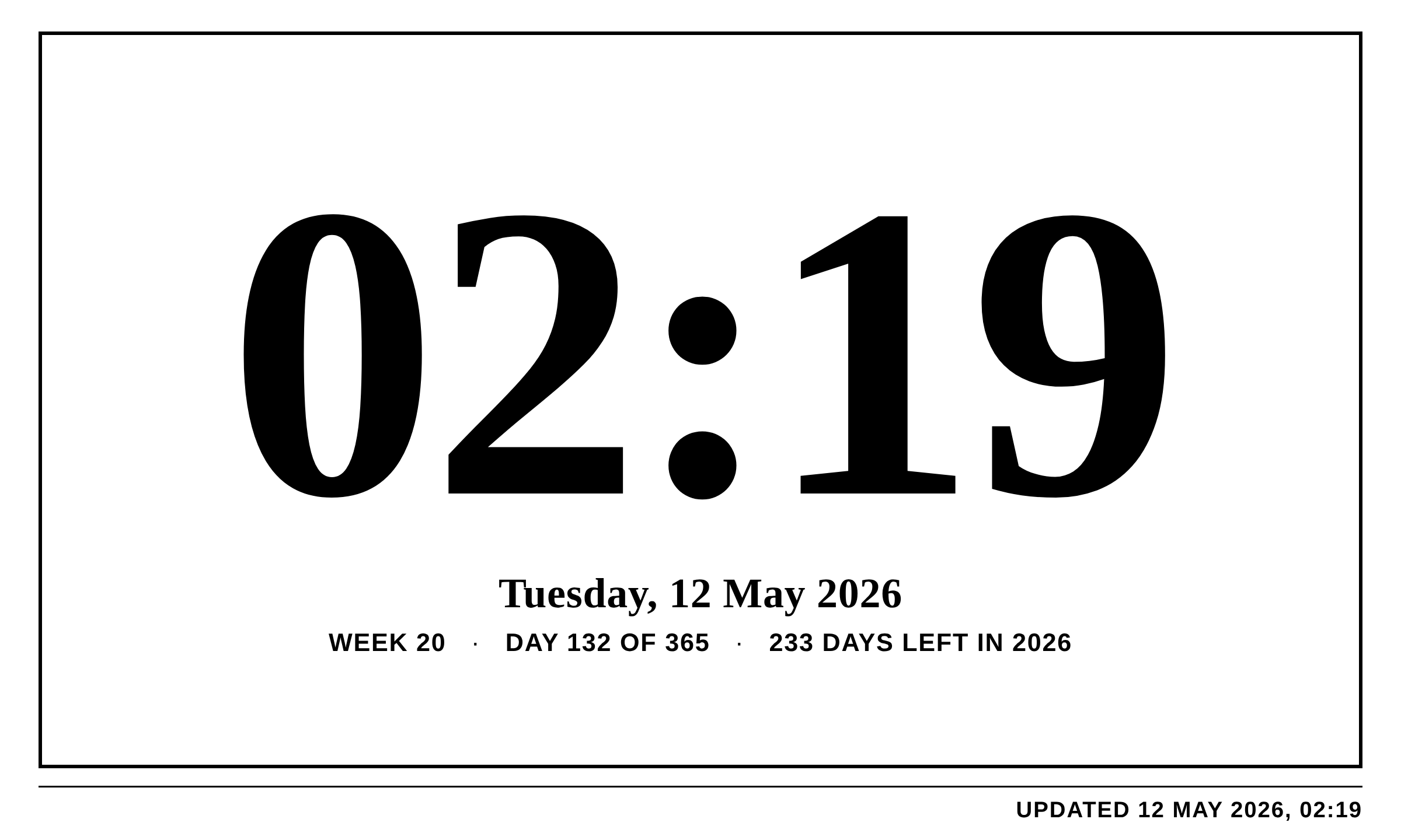 Clock preview